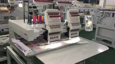 10個のフラットスパンコールビーズを備えた自動工業用ロゴ刺繍機